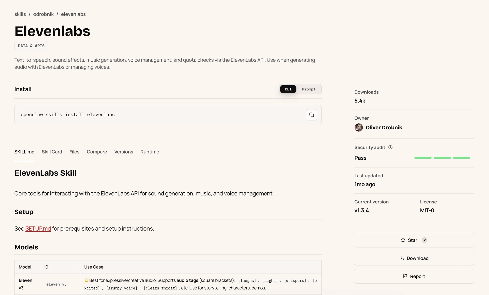 ElevenLabs skills trong OpenClaw