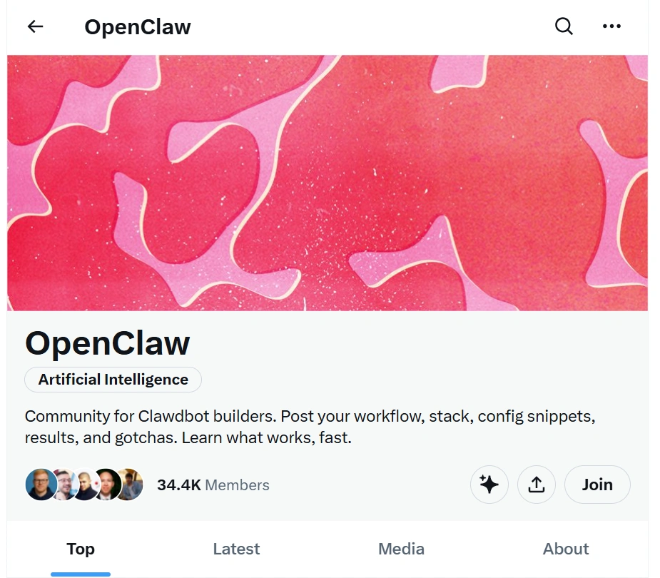 OpenClaw community on X