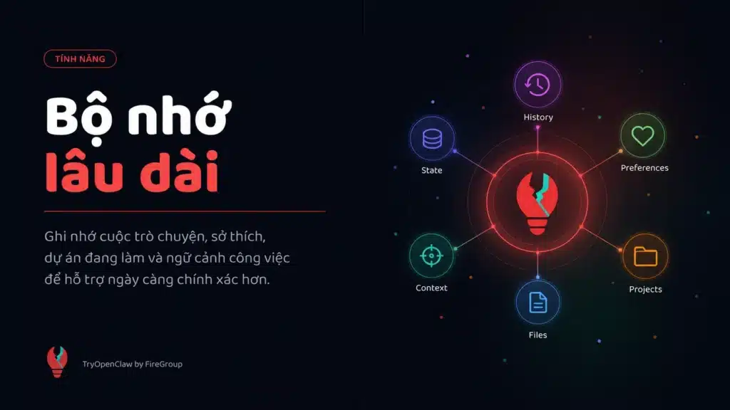 OpenClaw có bộ nhớ lâu dài