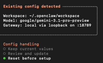 Check config trong OpenClaw