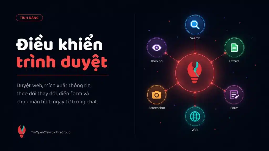 OpenClaw điều khiển trình duyệt