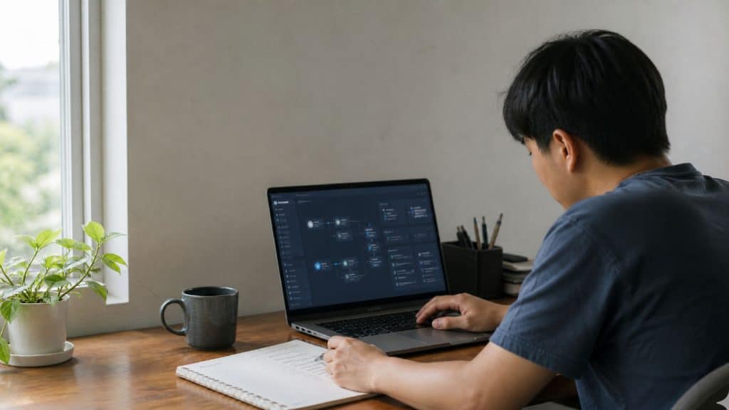 OpenClaw agent dashboard on a laptop