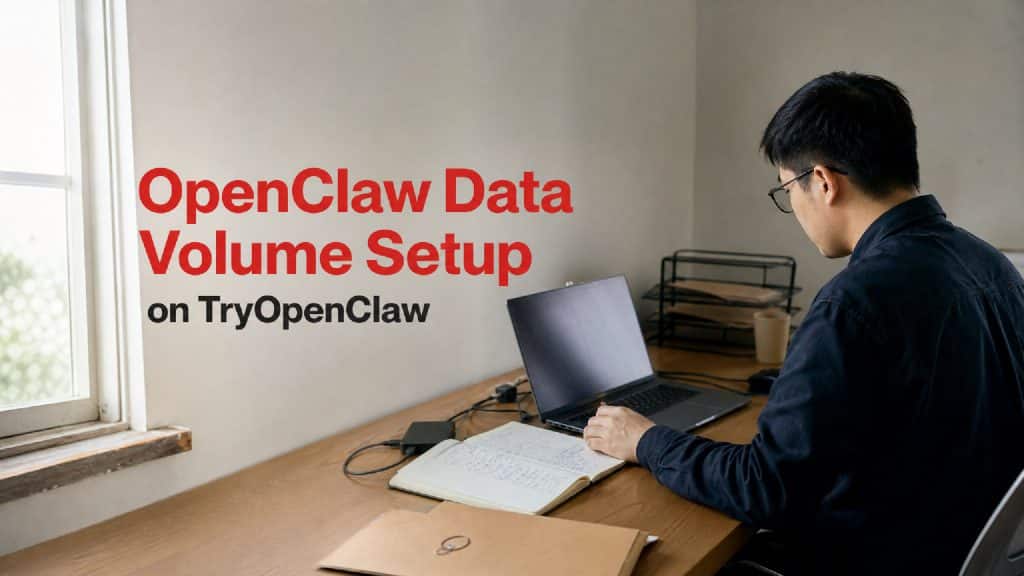 OpenClaw data volume setup concept with persistent files