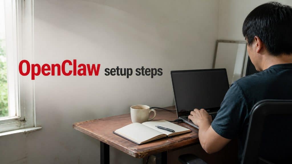 OpenClaw setup steps in a private cloud workspace