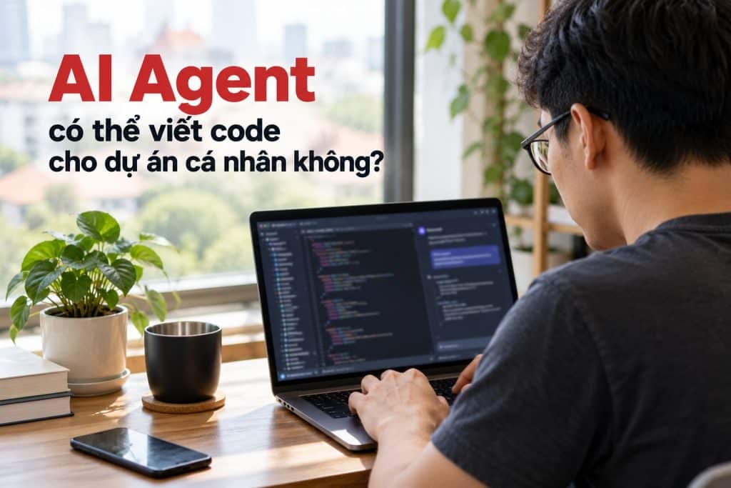 AI Agent viết code cho dự án cá nhân trên laptop