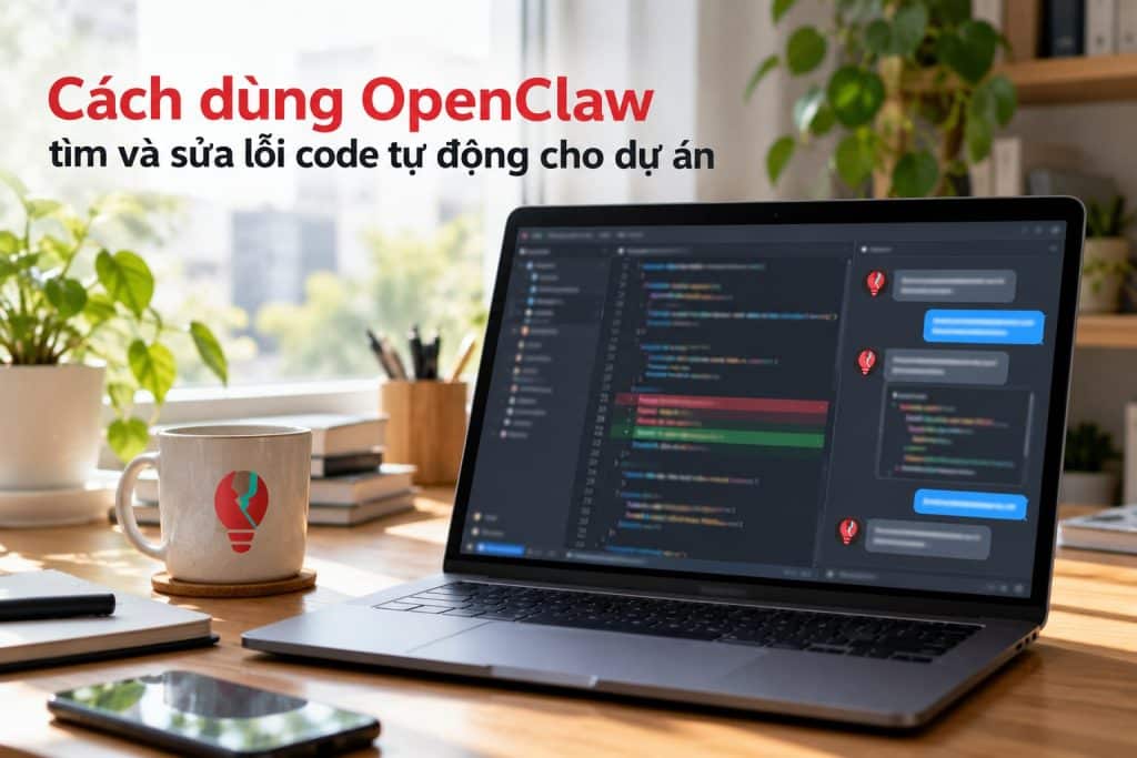 OpenClaw hỗ trợ tìm và sửa lỗi code trên màn hình máy tính