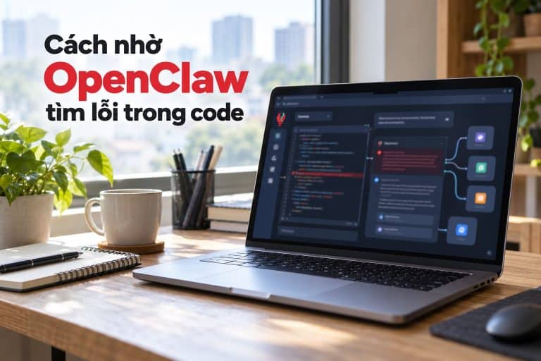 OpenClaw phân tích lỗi code trên màn hình máy tính